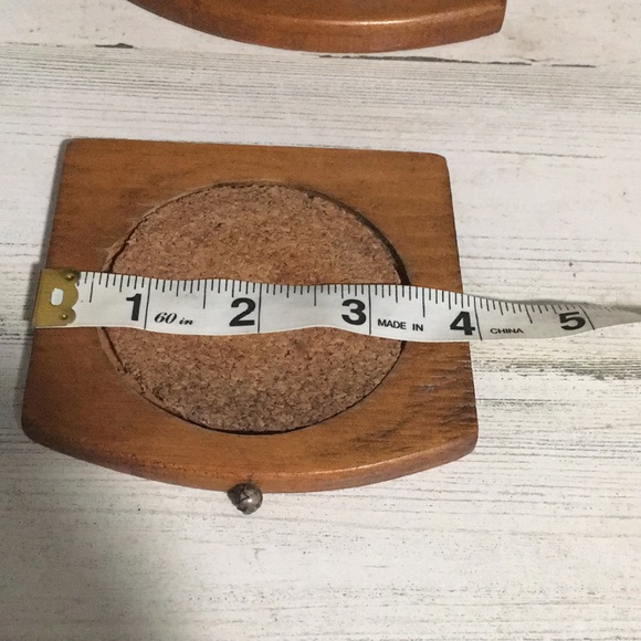 Wooden coaster set with 8 coasters vintage - Picture 6 of 6